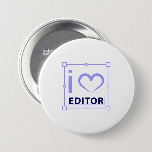 Ik ben redacteur ronde button 7,6 cm (Voorkant /achterkant)