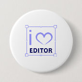 Ik ben redacteur ronde button 7,6 cm (Voorkant)