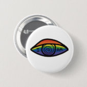 IK BEN Regenboog trots Ronde Button 5,7 Cm (Voorkant /achterkant)