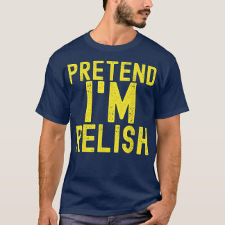 Ik ben Relish Funny Lazy Halloween Costume Pa T-shirt