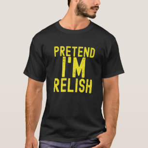 Ik ben Relish Lazy Halloween Costume Party T-shirt