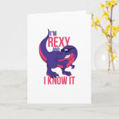 Ik ben Rexy en ik ken het T-Rex. Kaart (Gele Bloem)