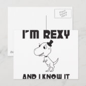 Ik ben Rexy en ik weet het. Briefkaart (Voorkant / Achterkant)