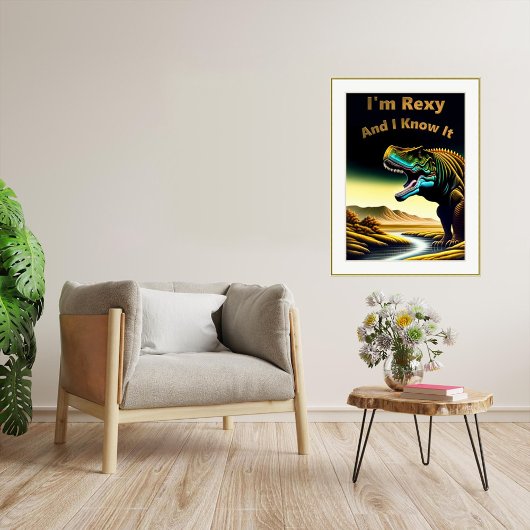 Ik ben Rexy en ik weet het - Dinosaur Poster