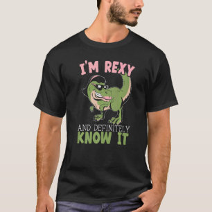 Ik ben Rexy en weet het zeker... het Dino Paleonto T-shirt