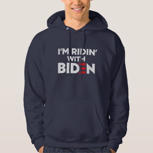 Ik ben Ridin met Biden 2024 Hoodie (Voorkant)