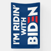 Ik ben Ridin met Biden 2024 Spandoek (Verticaal)