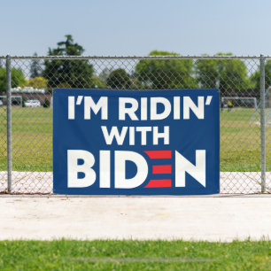 Ik ben Ridin met Biden 2024 Spandoek