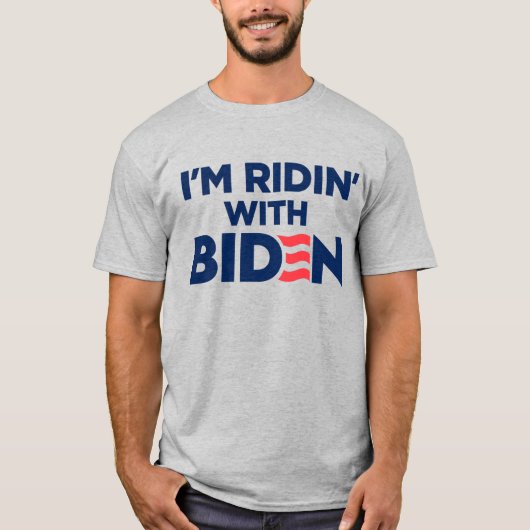Ik ben Ridin met Biden 2024 T-shirt (Voorkant)