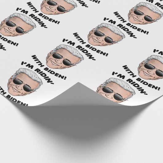 Ik ben Ridin met Biden Cadeaupapier (Hoek)