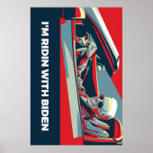 IK BEN RIDIN MET BIDEN POSTER (Voorkant)