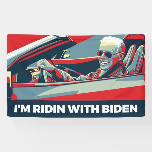 IK BEN RIDIN MET BIDEN SPANDOEK (Horizontaal)