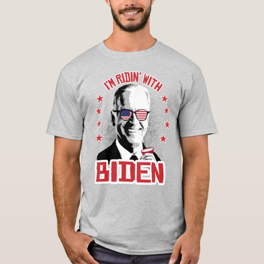 Ik ben Ridin met Biden T-shirt (Voorkant)