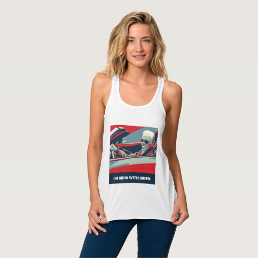 IK BEN RIDIN MET BIDEN TANKTOP (Volledige Voorkant)