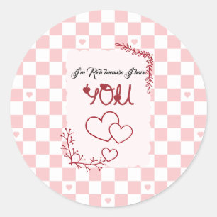 Ik ben rijk omdat ik jou heb Valentijn Ronde Sticker