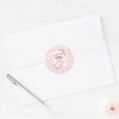 Ik ben rijk omdat ik jou heb Valentijn Ronde Sticker (Envelop)