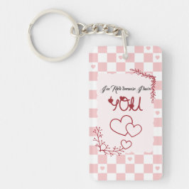Ik ben rijk omdat ik jou heb Valentijnsdag Acryl Sleutelhanger