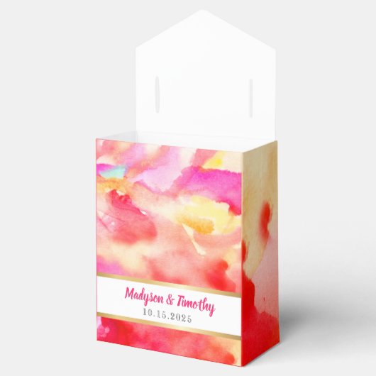 Ik ben RODE WATERVERF Trouwgeschenk Favor Box Afha Bedankdoosjes (Geopend)