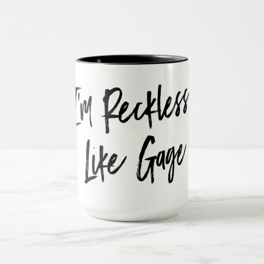"Ik ben roekeloos", net als de grote Mok van de ga (Midden)