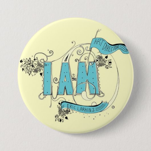 Ik ben ronde button 7,6 cm (Voorkant)