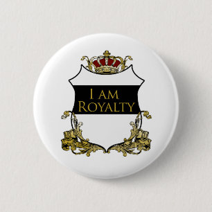 Ik ben Royalty Ronde Button 5,7 Cm