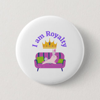 Ik ben Royalty Ronde Button 5,7 Cm