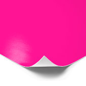 "Ik ben  Roze" Glanzend Perfect Poster (Hoek)