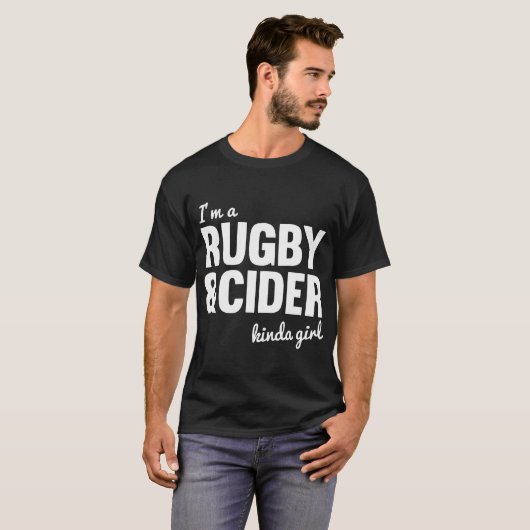 ik ben rugby en cider science t-shirt (Voorkant volledig)