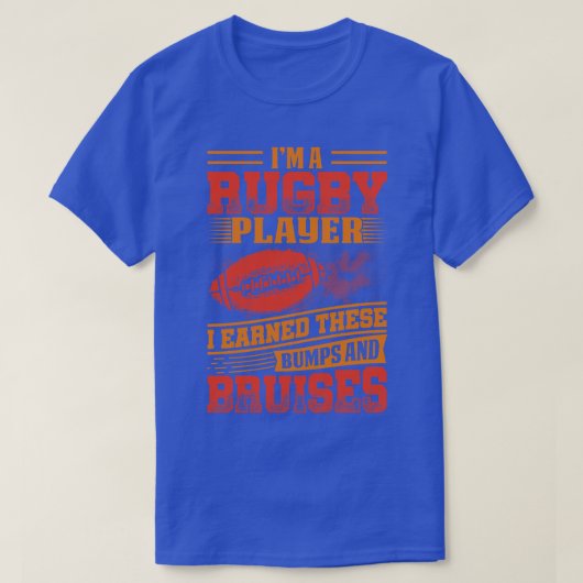 Ik ben Rugby speler T-shirt (Design voorkant)