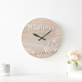 Ik ben Rustic Wood Funny Retirement Grote Klok (Huis)