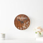 Ik ben Rustic Wood Funny Retirement Ronde Klok (Huis)