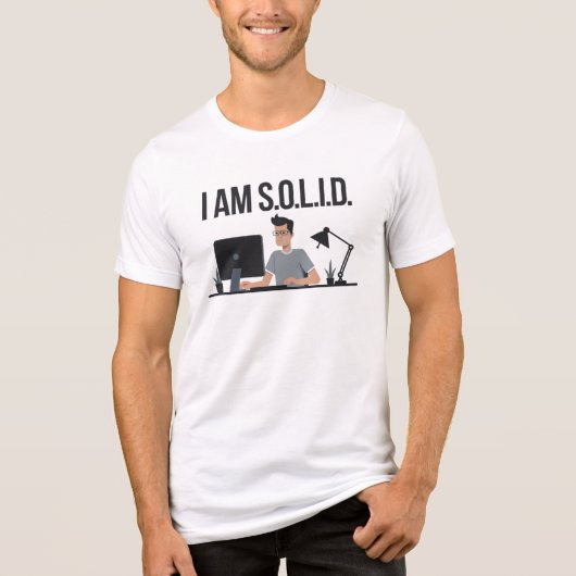 Ik ben S.O.L.I.D. Tri-Blend Shirt (Voorkant)