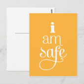 Ik ben Safe Affirmation Briefkaart (Voorkant / Achterkant)