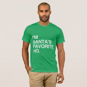 IK BEN SANTA'S FAVORITE HO -.png T-shirt (Voorkant volledig)