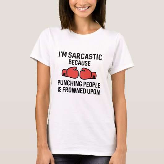 Ik ben sarcastisch t-shirt (Voorkant)