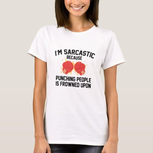 Ik ben Sarcastisch T-shirt (Voorkant)
