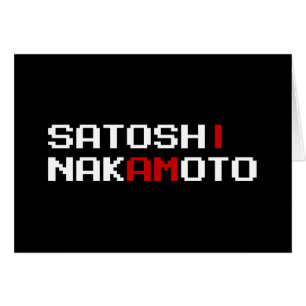 IK BEN SATOSHI NAKAMOTO KAART