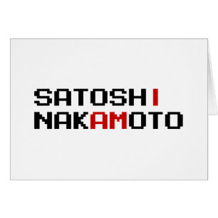 IK BEN SATOSHI NAKAMOTO KAART