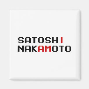 IK BEN SATOSHI NAKAMOTO MAGNEET