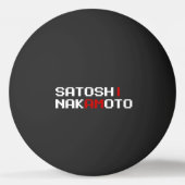 IK BEN SATOSHI NAKAMOTO PING PONG BALL (Achterkant)