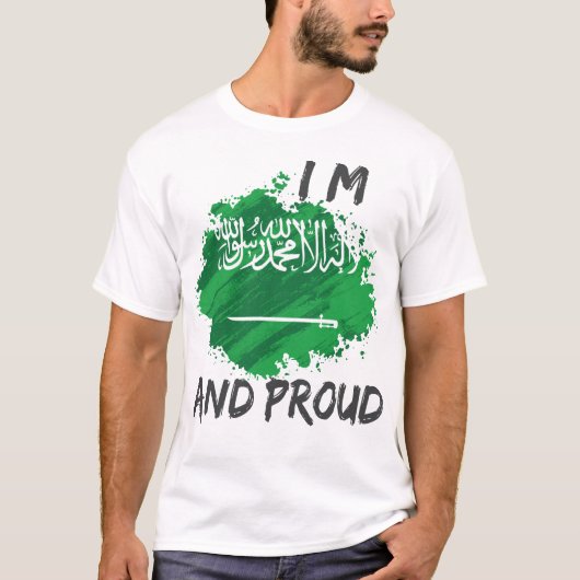 Ik ben Saudi-Arabisch en trots T-shirt (Voorkant)