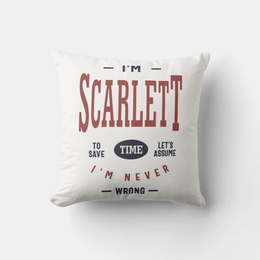 Ik ben Scarlett Kussen (Voorkant)