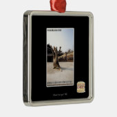 Ik ben schaduwpoten van woede metalen ornament (Rechts)