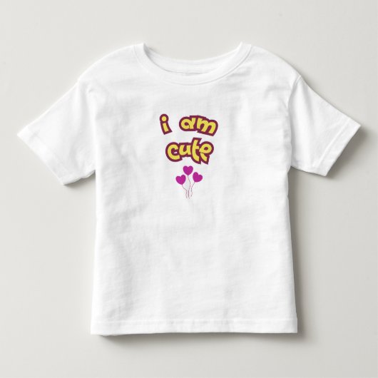 Ik ben schattig kinder shirts (Voorkant)
