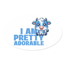 ik ben Schattige Blauwe en Witte Koe