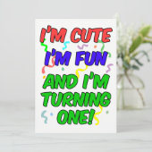 Ik ben Schattige dat ik leuk ben Ik ben het draaie Kaart (Staand voorkant)