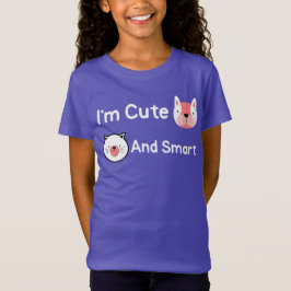 Ik ben schattige en slimme huisdieren kat hond die t-shirt