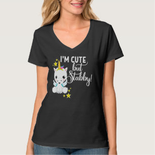 Ik ben Schattige maar stekelige eenhoorn voelen ee T-shirt