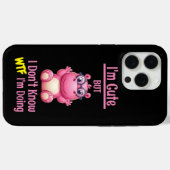 Ik ben Schattige, maar WTF doe ik Case-Mate iPhone Case (Achterkant (horizontaal))