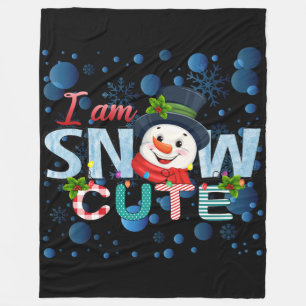 Ik ben Schattige van sneeuw Fleece Deken